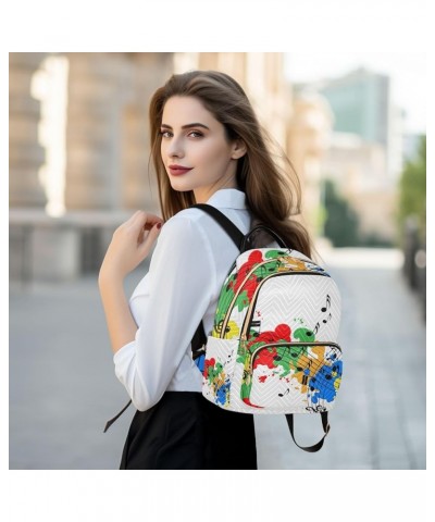 Travel Backpack Purse for Women Fashion Anti-theft Work Casual Musical Note and Audio Daypack Shoulder Bag Medium Size Medium...