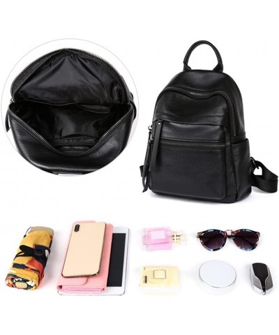 Backpack for Women Top Handle Handbag Large Capacity Shoulder Bag Multi Zip Pocket Daypack Travel Purse Black $43.85 Backpacks