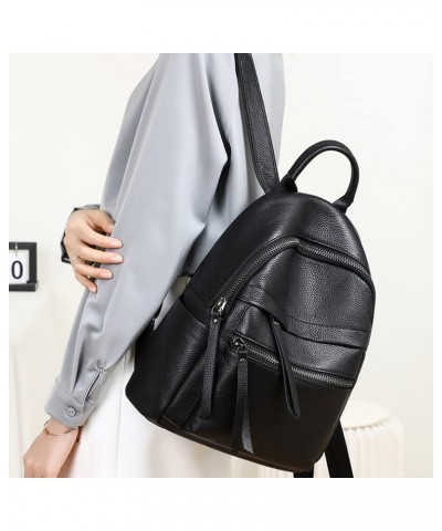 Backpack for Women Top Handle Handbag Large Capacity Shoulder Bag Multi Zip Pocket Daypack Travel Purse Black $43.85 Backpacks