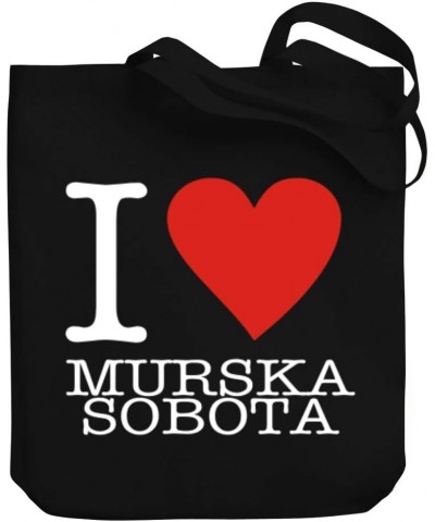 I Love Murska Sobota Typewriter Style Canvas Tote Bag 10.5" x 16" x 4 $16.40 Totes