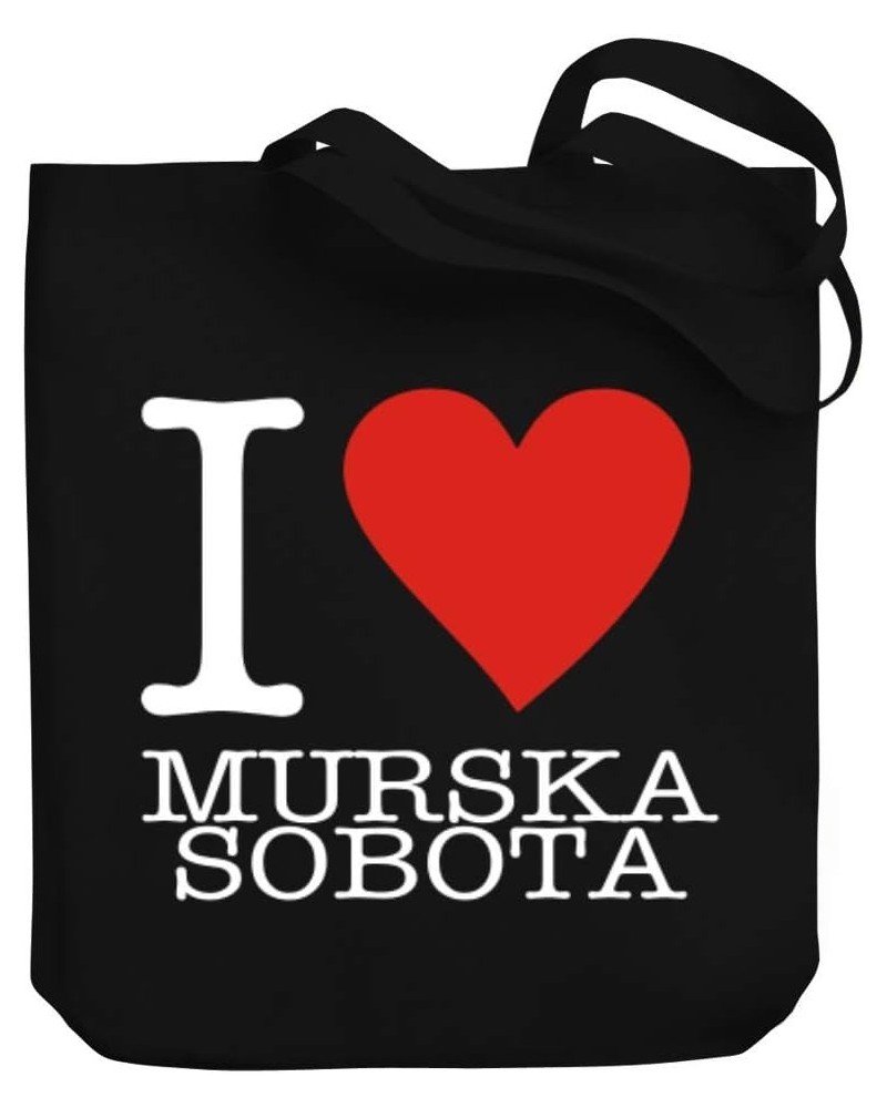 I Love Murska Sobota Typewriter Style Canvas Tote Bag 10.5" x 16" x 4 $16.40 Totes