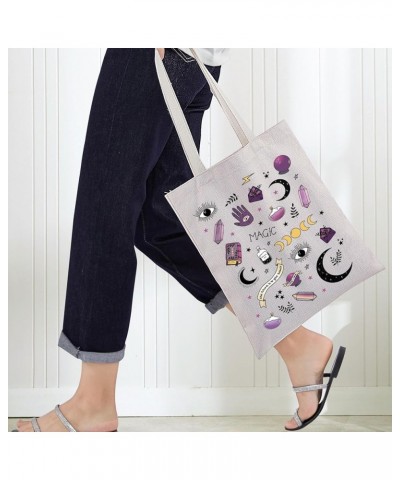 Magical Witchy Canvas Tote Bag Witchy Gifts Witchcraft Shoulder Bag Wiccan Gift Magic $10.24 Totes