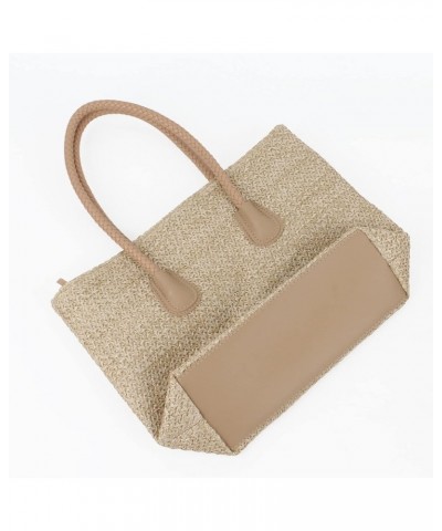 Women Straw Crochet Tote Bohemian Summer Beach Bag Large Handmade Shoulder Bag 7465khaki $13.57 Totes