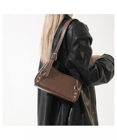 European And American Retro Shoulder Bag, Crossbody Bag, Commuter Versatile Small Square Bag, Armpit Bag For Women Brown $30....