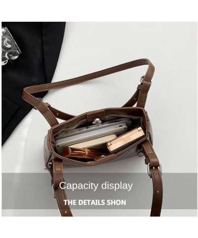 European And American Retro Shoulder Bag, Crossbody Bag, Commuter Versatile Small Square Bag, Armpit Bag For Women Brown $30....