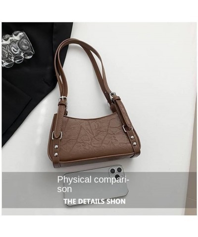 European And American Retro Shoulder Bag, Crossbody Bag, Commuter Versatile Small Square Bag, Armpit Bag For Women Brown $30....