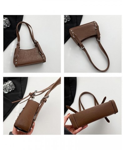 European And American Retro Shoulder Bag, Crossbody Bag, Commuter Versatile Small Square Bag, Armpit Bag For Women Brown $30....