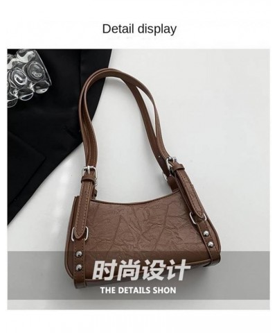 European And American Retro Shoulder Bag, Crossbody Bag, Commuter Versatile Small Square Bag, Armpit Bag For Women Brown $30....