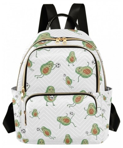 Avocado Soccer Backpack for Women Shoulder Bag Lightweight Mini Backpack Casual Daypack Back Pack Small(11.41'' x 6.1'' x 14....