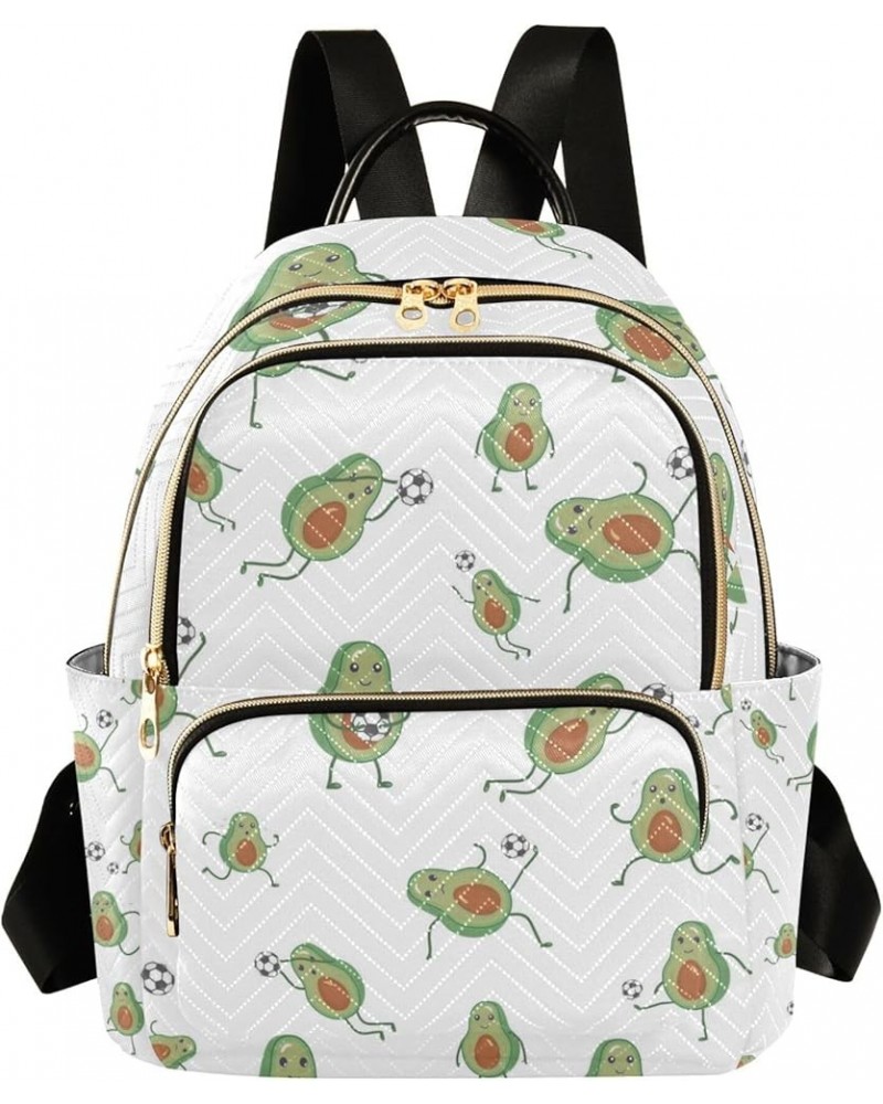 Avocado Soccer Backpack for Women Shoulder Bag Lightweight Mini Backpack Casual Daypack Back Pack Small(11.41'' x 6.1'' x 14....