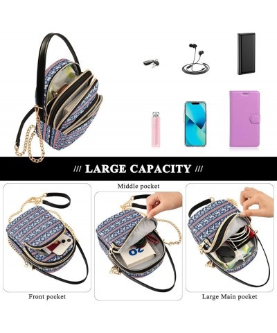 Small Crossbody Handbag for Women Mini Over Shoulder Purse with Three Zippered Pockets Durable Shoulder Bag Color-hf022 $11.4...