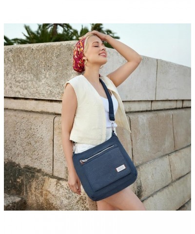 Anti-Theft Heritage Hobo Bag, Indigo Sage $31.39 Hobo Bags