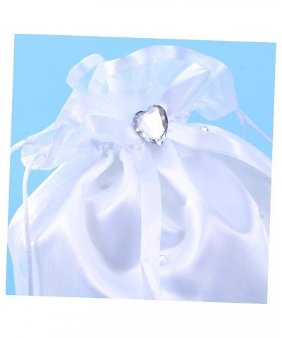 2pcs bridesmaids gift bridesmaid gift Satin handbag Wedding accessory white decor large beach bags Whitex2pcs $8.90 Evening Bags