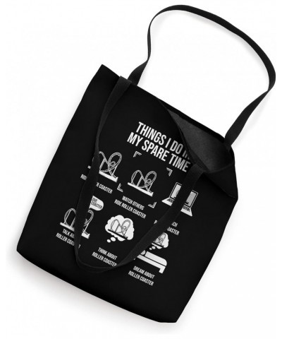 Things I Do In My Spare Time, Rollercoaster Theme Park Tote Bag $12.99 Totes