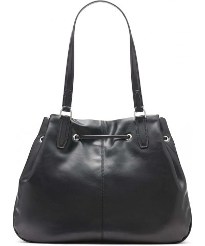 Lapis Drawstring Tote Black/Silver $41.02 Totes