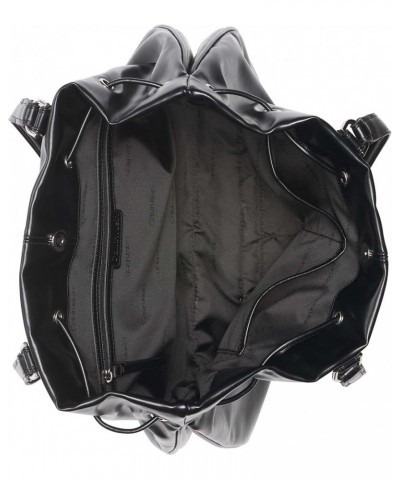 Lapis Drawstring Tote Black/Silver $41.02 Totes