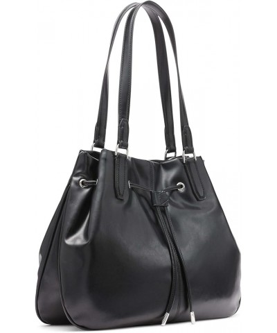 Lapis Drawstring Tote Black/Silver $41.02 Totes