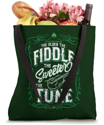 Vintage Irish Blessing Fiddle Design, St. Patricks Day Tote Bag $9.92 Totes