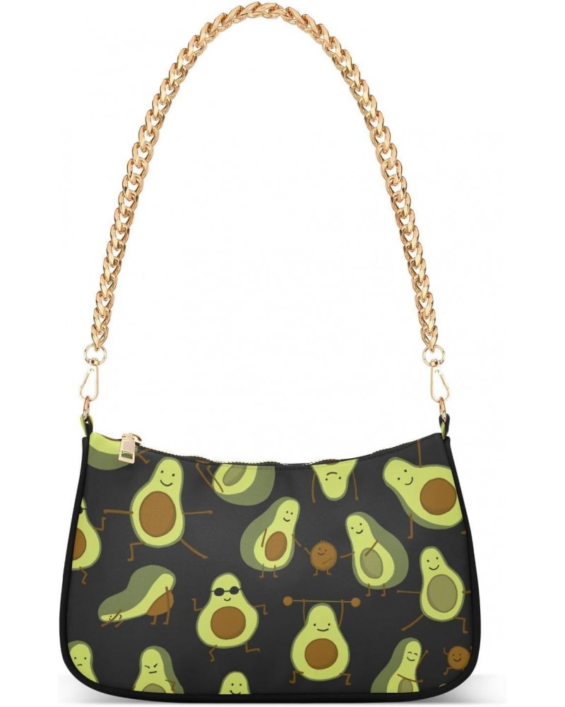 Fruit Shoulder Bag Avocado Little Cute Family Women Clutch Handbag Shoulder Purch Boho Bag Date Chain Bag Tote Bag Spring Hol...