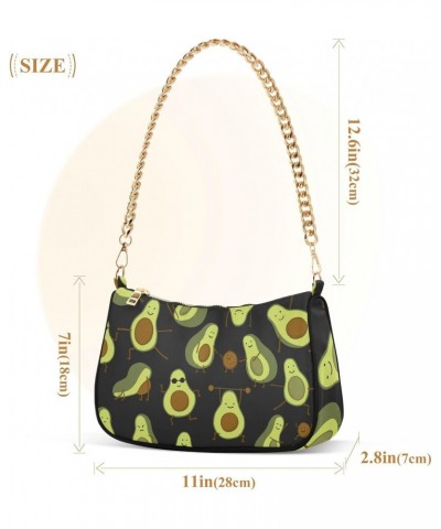 Fruit Shoulder Bag Avocado Little Cute Family Women Clutch Handbag Shoulder Purch Boho Bag Date Chain Bag Tote Bag Spring Hol...