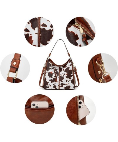 Purses and Handbags for Women Leather Shoulder Tote Bag Purse Trend Hobo Bag Milk Brown $15.95 Totes