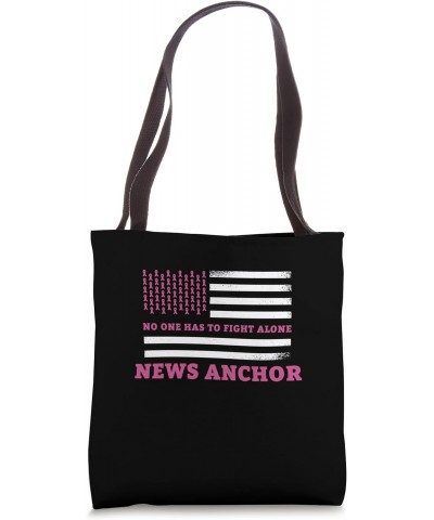 Breast Cancer Awareness News Anchor Pink Ribbon Tote Bag $15.38 Totes