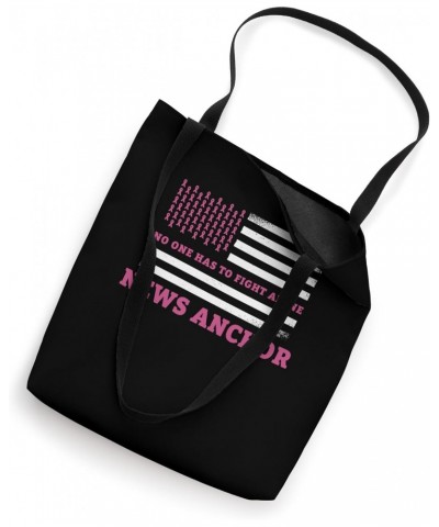 Breast Cancer Awareness News Anchor Pink Ribbon Tote Bag $15.38 Totes