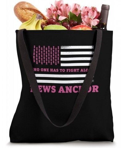 Breast Cancer Awareness News Anchor Pink Ribbon Tote Bag $15.38 Totes