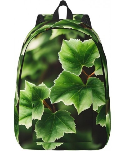 Ivy Blossoms Tree Print Casual Double Shoulder Daypack,Anti-Theft Travel Canvas Backpack For Men And Women Black Small $26.41...