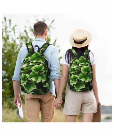 Ivy Blossoms Tree Print Casual Double Shoulder Daypack,Anti-Theft Travel Canvas Backpack For Men And Women Black Small $26.41...