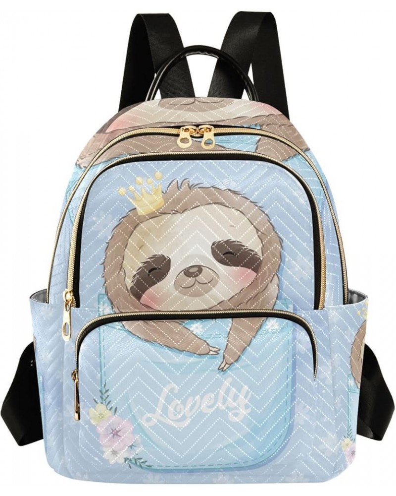 Small Backpack for Women Travel Bag Cute Little Sloth Daypack Purse Fashion Shoulder Bag Rucksack Medium B877 $13.51 Backpacks