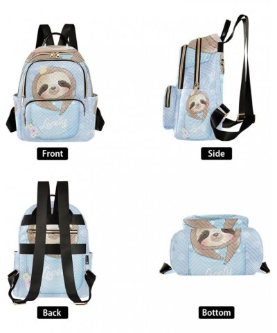 Small Backpack for Women Travel Bag Cute Little Sloth Daypack Purse Fashion Shoulder Bag Rucksack Medium B877 $13.51 Backpacks