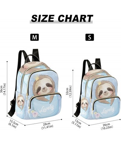 Small Backpack for Women Travel Bag Cute Little Sloth Daypack Purse Fashion Shoulder Bag Rucksack Medium B877 $13.51 Backpacks