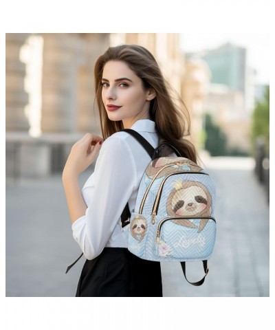 Small Backpack for Women Travel Bag Cute Little Sloth Daypack Purse Fashion Shoulder Bag Rucksack Medium B877 $13.51 Backpacks