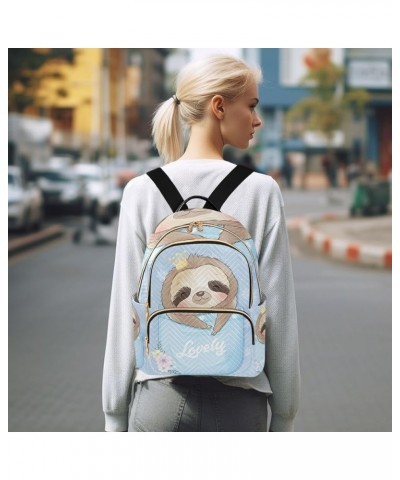 Small Backpack for Women Travel Bag Cute Little Sloth Daypack Purse Fashion Shoulder Bag Rucksack Medium B877 $13.51 Backpacks