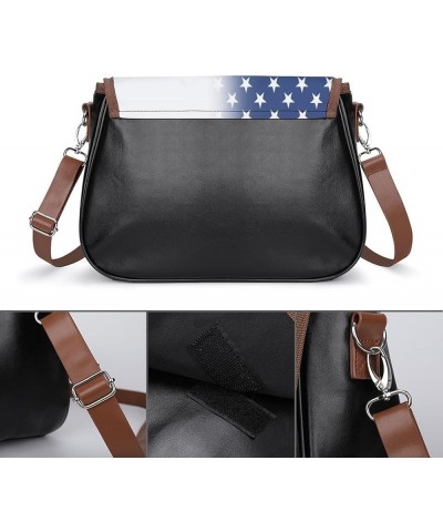 Bisexual Flag LGBT Pride Leather Satchel Bag-Versatile Satchel for Women with Zipper Closure Style-4-7 $24.07 Shoulder Bags