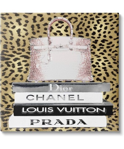 Glam Handbag Fashion Book Stack Cheetah Pattern, Designed by Madeline Blake Canvas Wall Art, 24 x 24, White 24x24 White $25.7...