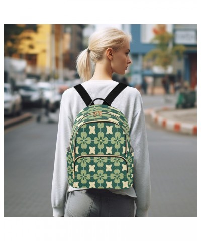 Clover Plaid Women Backpack Purse Travel Daypack Shoulder Bag $14.35 Backpacks