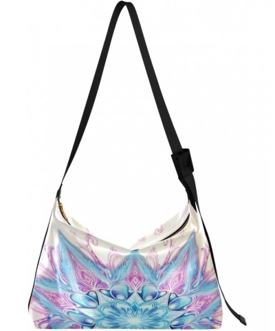 Mandala Shoulder Bag for Women Waterproof PU Leather Hobo Bags Crossbody Purse with Zipper Closure $13.20 Shoulder Bags