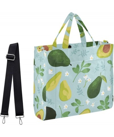 Fresh Avocado Leaves Crossbody Satchel Bag with Shoulder Strap for Travel Gym Shopping Weekender Multi05 $11.82 Satchels