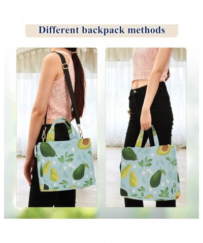 Fresh Avocado Leaves Crossbody Satchel Bag with Shoulder Strap for Travel Gym Shopping Weekender Multi05 $11.82 Satchels