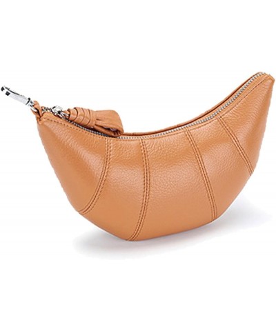 Mini Cow Horn Purse for Women Leather Cell Phone Purse Ladies Stylish Clutch Bag Shoulder Purse with Removable Strap Brown $2...