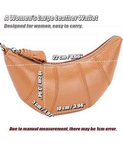 Mini Cow Horn Purse for Women Leather Cell Phone Purse Ladies Stylish Clutch Bag Shoulder Purse with Removable Strap Brown $2...