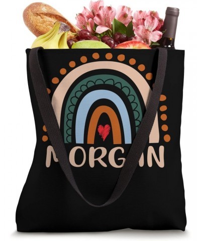 Morgan Name Personalized Funny Women Rainbow Morgan Tote Bag $16.23 Totes