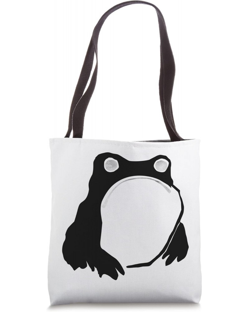 Unimpressed Frog by Japanese Aesthetic Matsumoto Hoji Toad Tote Bag $9.67 Totes