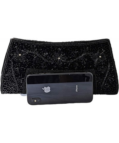 Handmade Beaded Purse, Evening Clutches For Wedding And Party, Purses For Women Black $21.56 Evening Bags