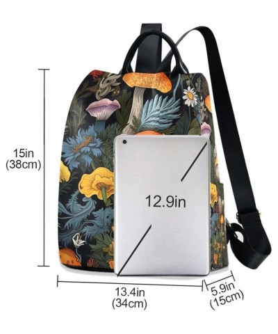 Mermaid Underwater Cute Rucksack Backpack for Women Anti Theft Back Zipper Pocket Design Travel Bag with Pompom Floral and Mu...