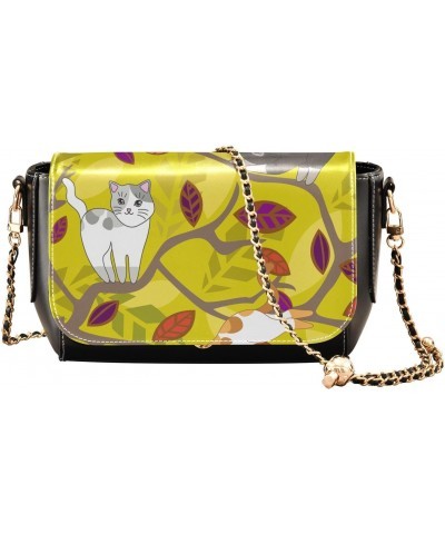 Cats Climbing Tree Crossbody bags for Women Small Crossbody Purses with Adjustable Strap Shoulder Bag Cross Body Purse for Wo...