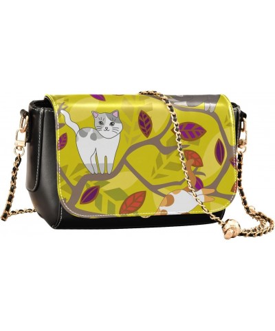 Cats Climbing Tree Crossbody bags for Women Small Crossbody Purses with Adjustable Strap Shoulder Bag Cross Body Purse for Wo...