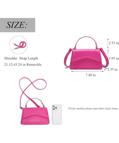 Stylish and Simple Crossbody Bag Small Square bag Purses for Women Satchel Shoulder bag Bag Purse 1hot Pink $15.89 Crossbody ...